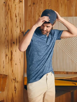 Movement™ Short-Sleeve Pique Polo Shirt -*Faherty Brand New
