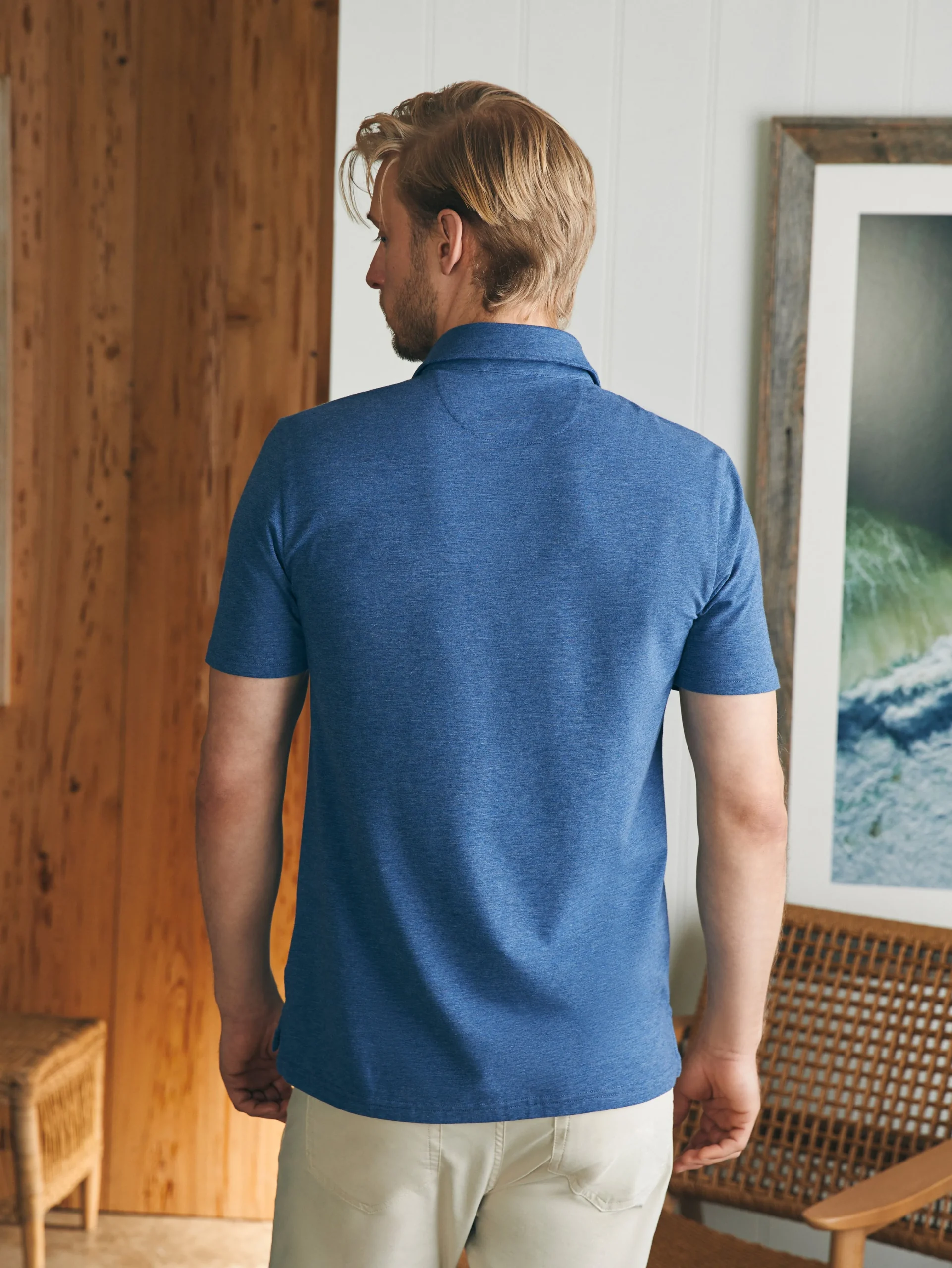 Movement™ Short-Sleeve Polo Shirt (Tall) -*Faherty Brand New