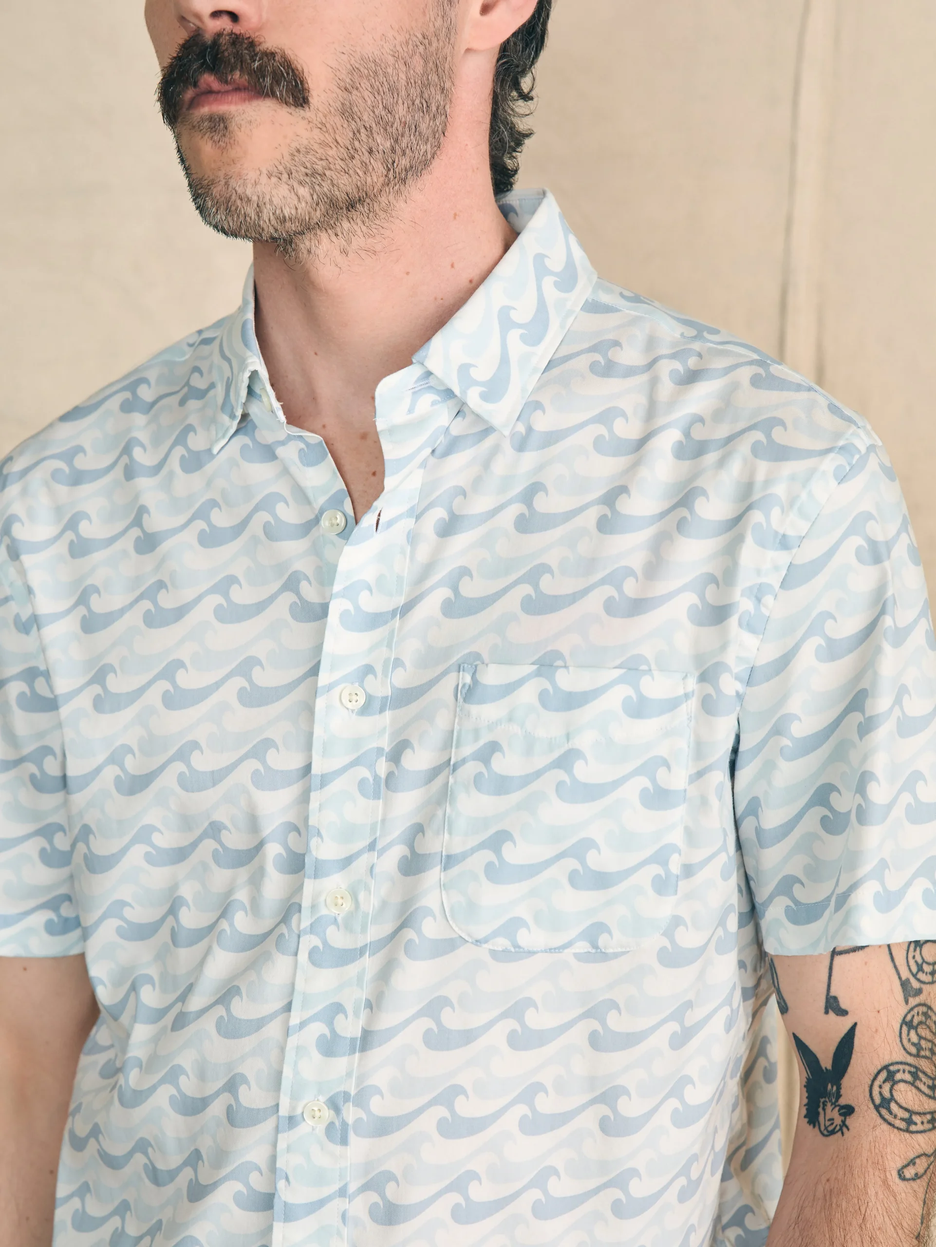 Movement™ Short-Sleeve Shirt -*Faherty Brand New