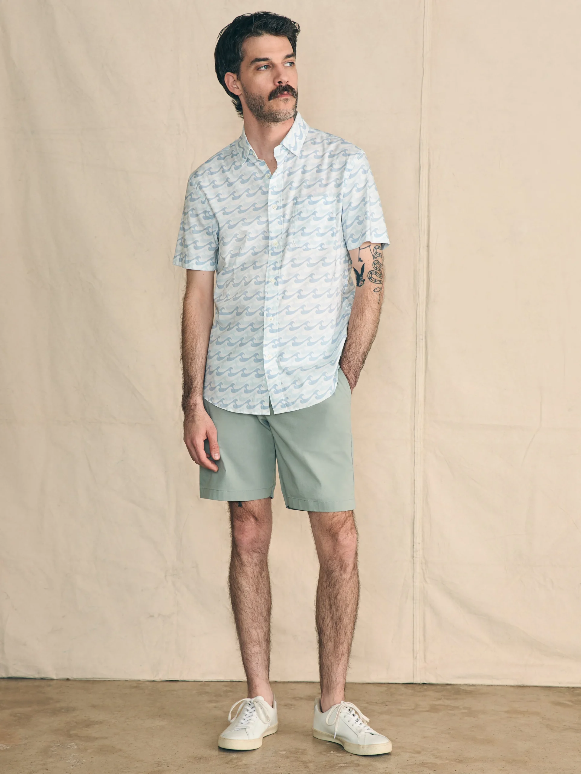 Movement™ Short-Sleeve Shirt -*Faherty Brand New
