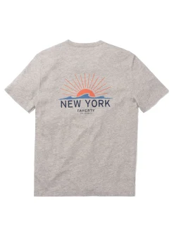 New York Short-Sleeve Crew T-Shirt -*Faherty Brand Outlet