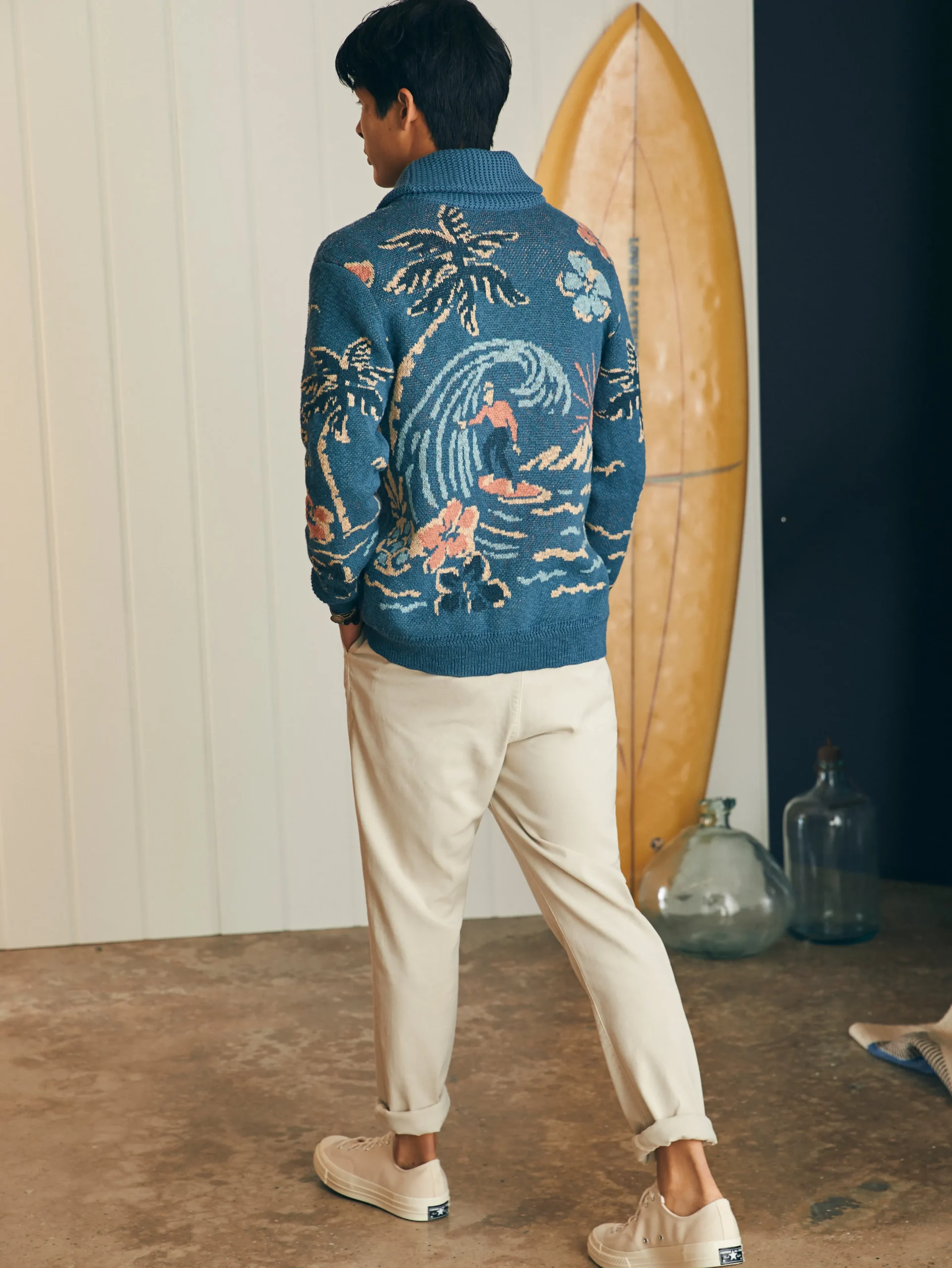 Offshore Swell Cardigan -*Faherty Brand Outlet
