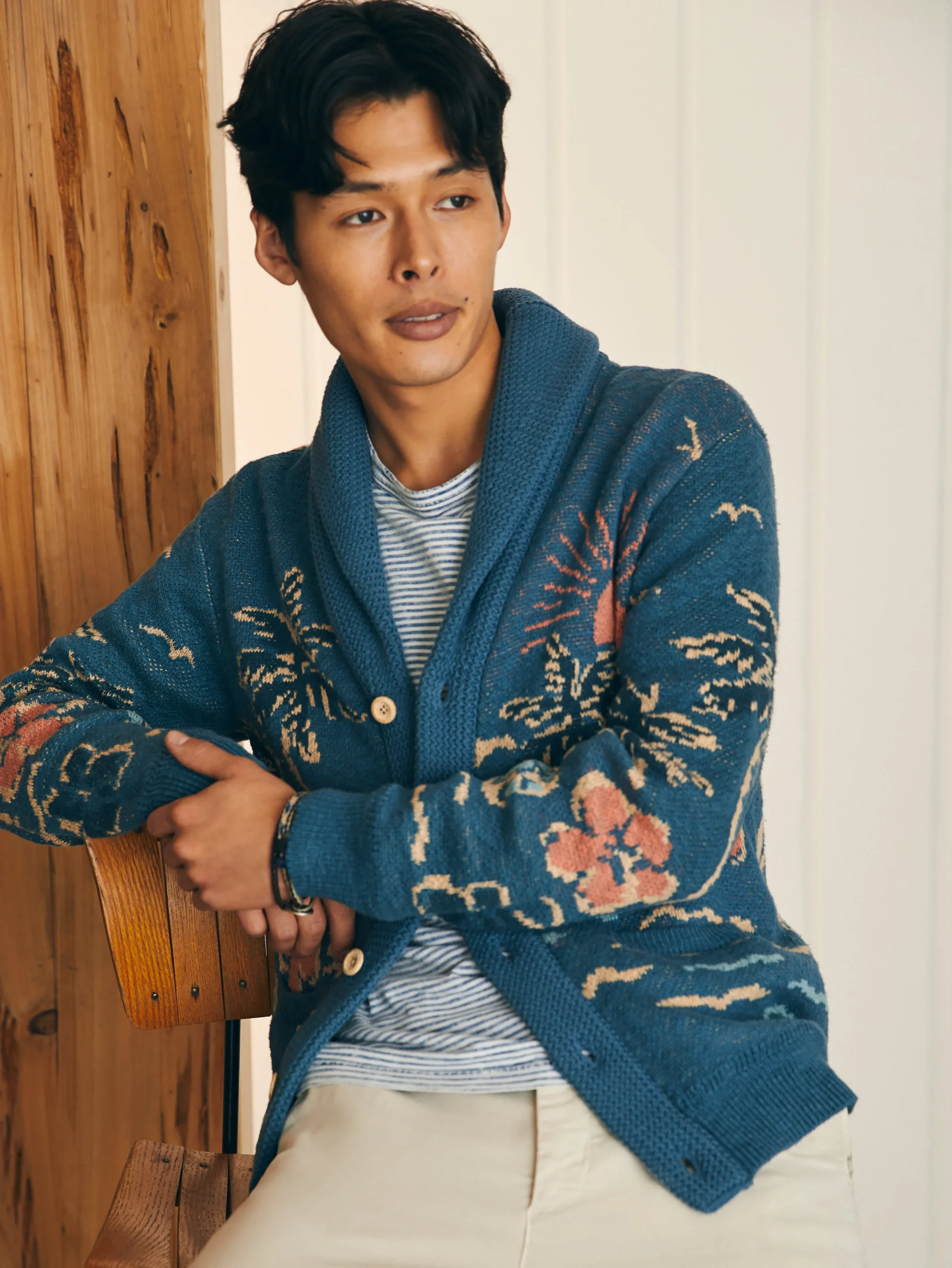 Offshore Swell Cardigan -*Faherty Brand Outlet