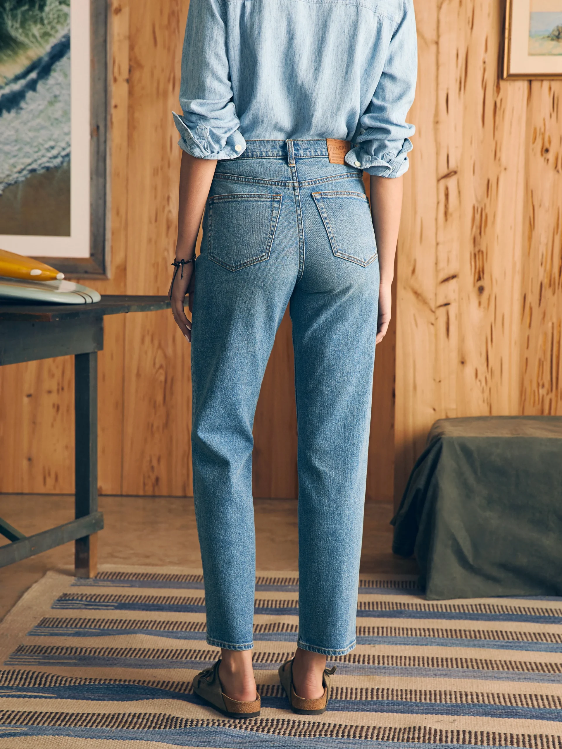 Organic Cotton Slim Straight Denim -*Faherty Brand Outlet
