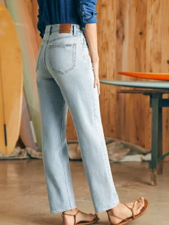 Organic Cotton Slim Straight Denim -*Faherty Brand