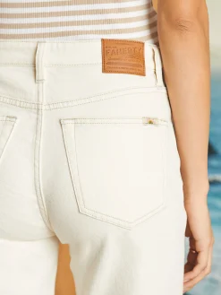 Organic Cotton Slim Straight Ankle Denim -*Faherty Brand Clearance