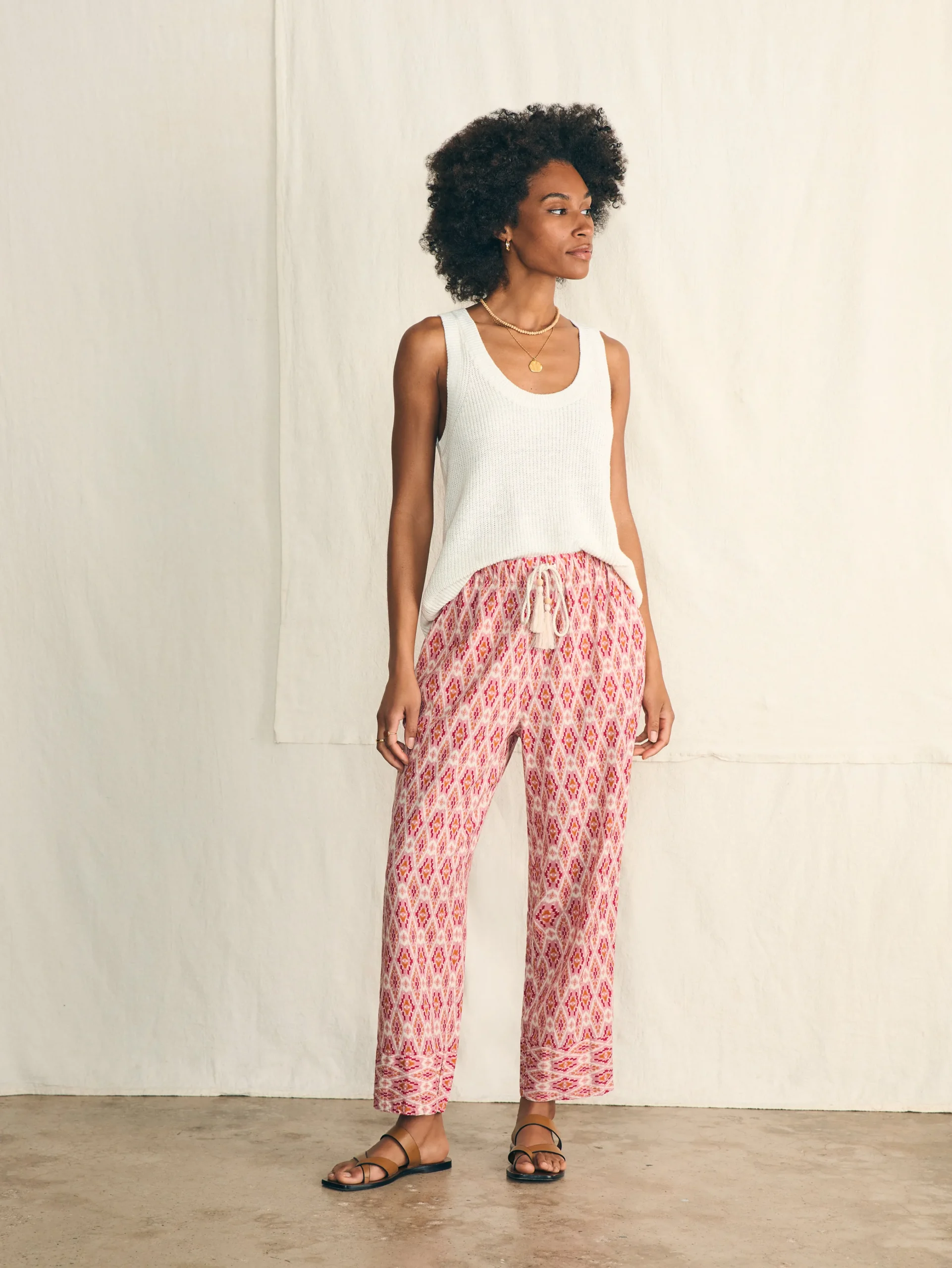 Pacific Beach Linen Pant -*Faherty Brand Discount