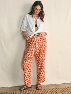 Pacific Beach Linen Pant -*Faherty Brand Sale
