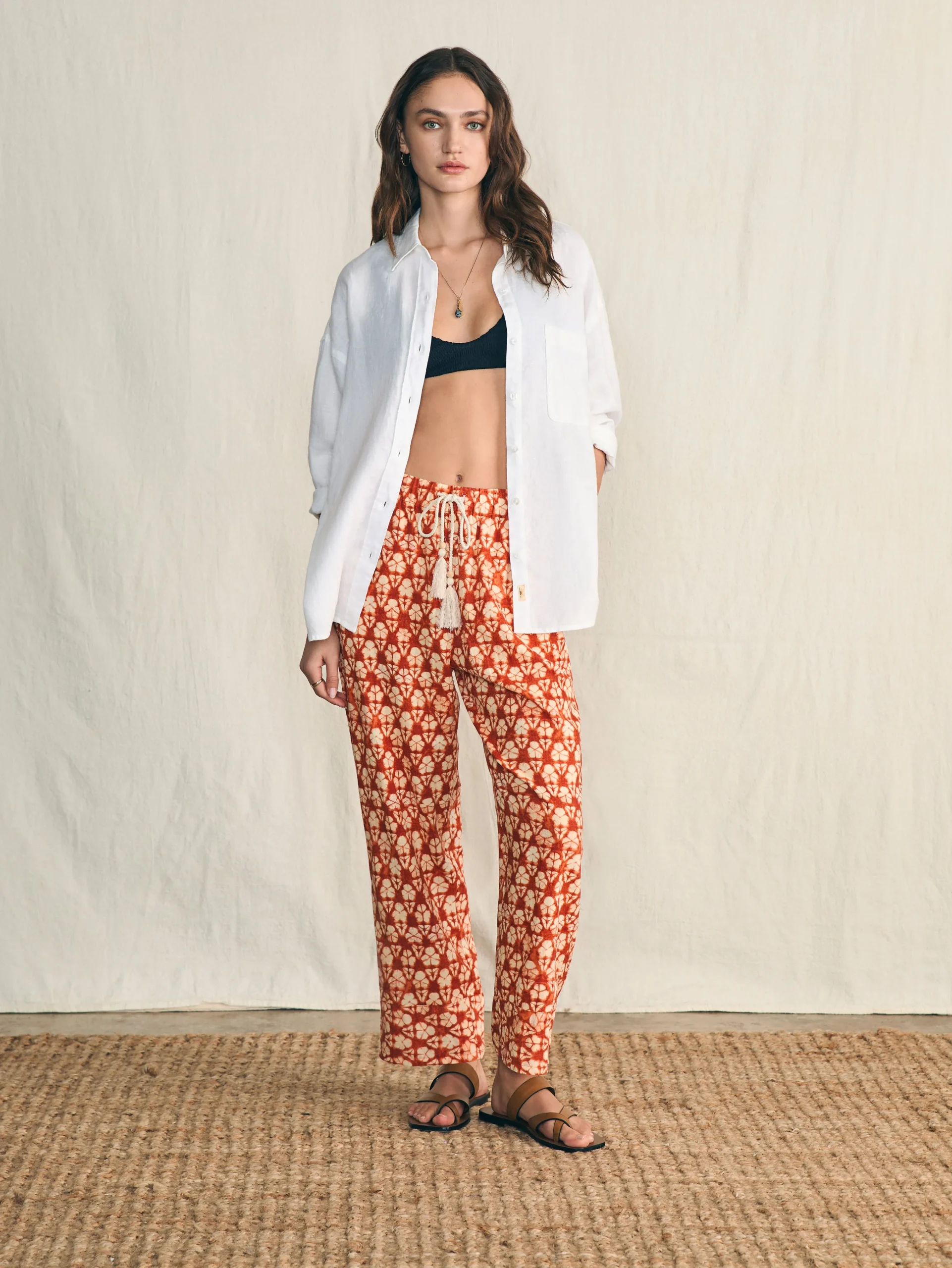 Pacific Beach Linen Pant -*Faherty Brand Sale