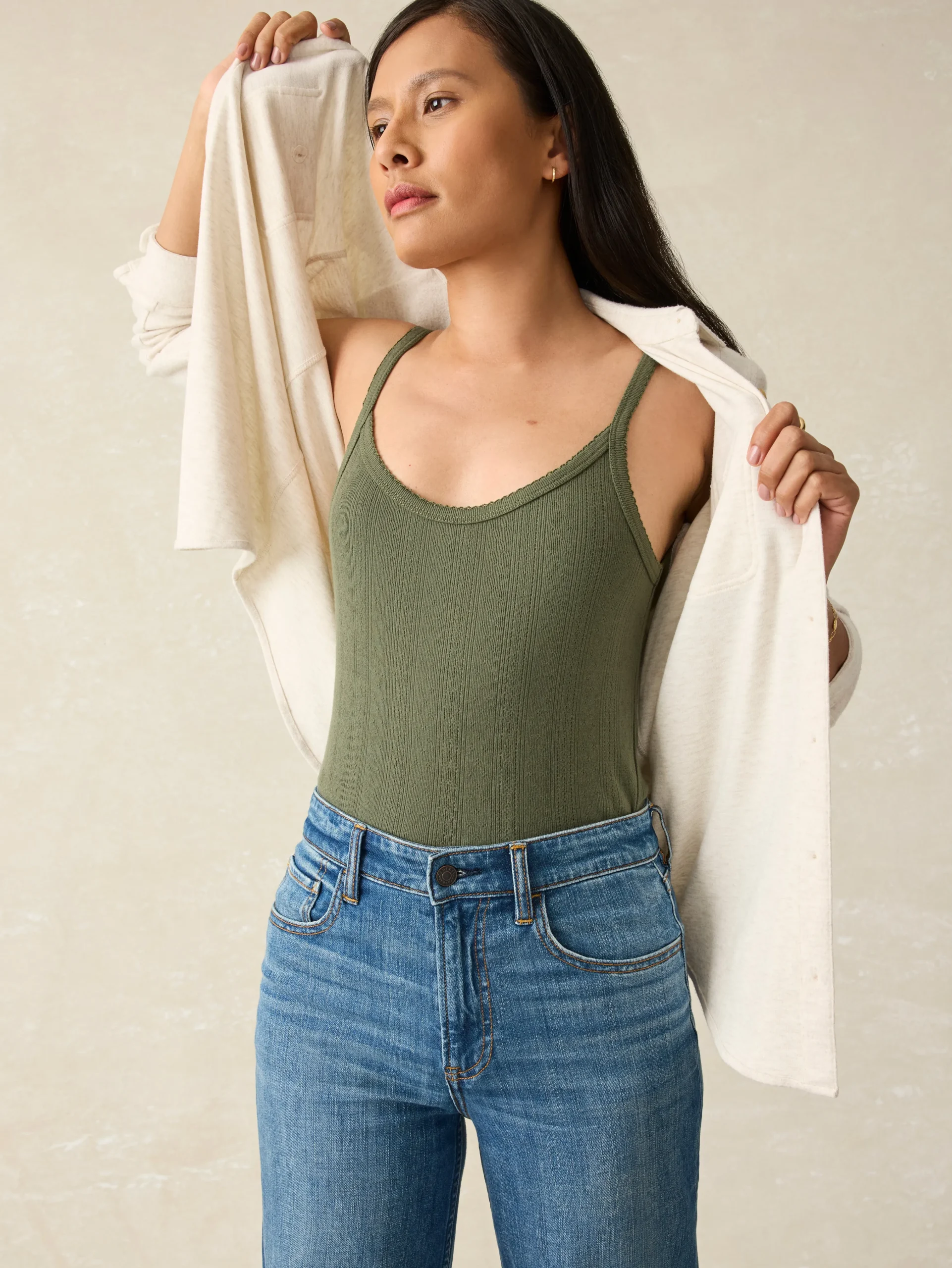 Pacific Pointelle Tank -*Faherty Brand Best