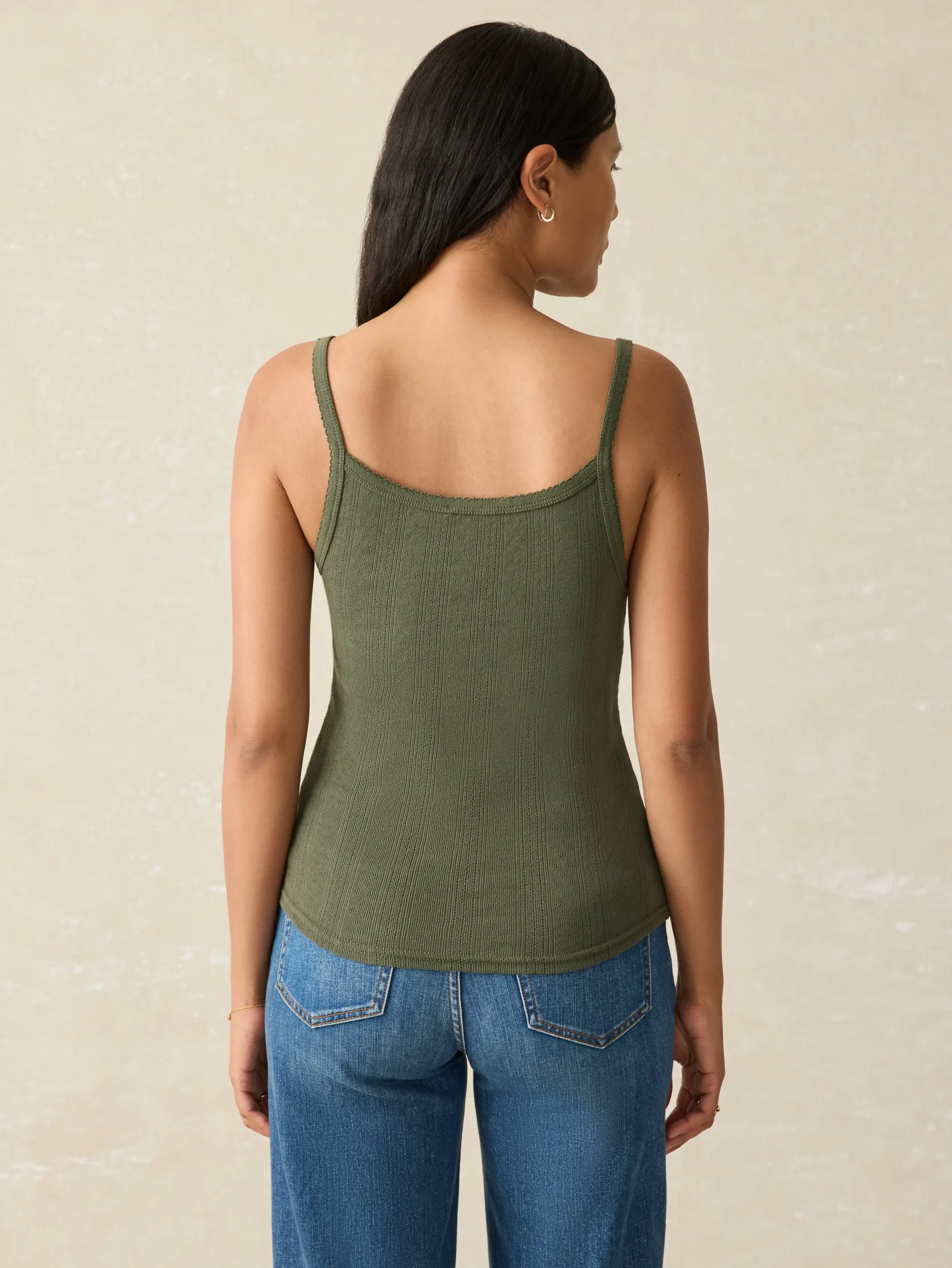 Pacific Pointelle Tank -*Faherty Brand Best