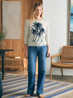 Palm Coast Cashmere Crew -*Faherty Brand Hot