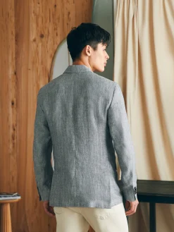 Reserve Linen Herringbone Blazer -*Faherty Brand Sale