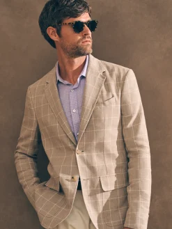 Reserve Linen Yarn Dyed Blazer -*Faherty Brand Online