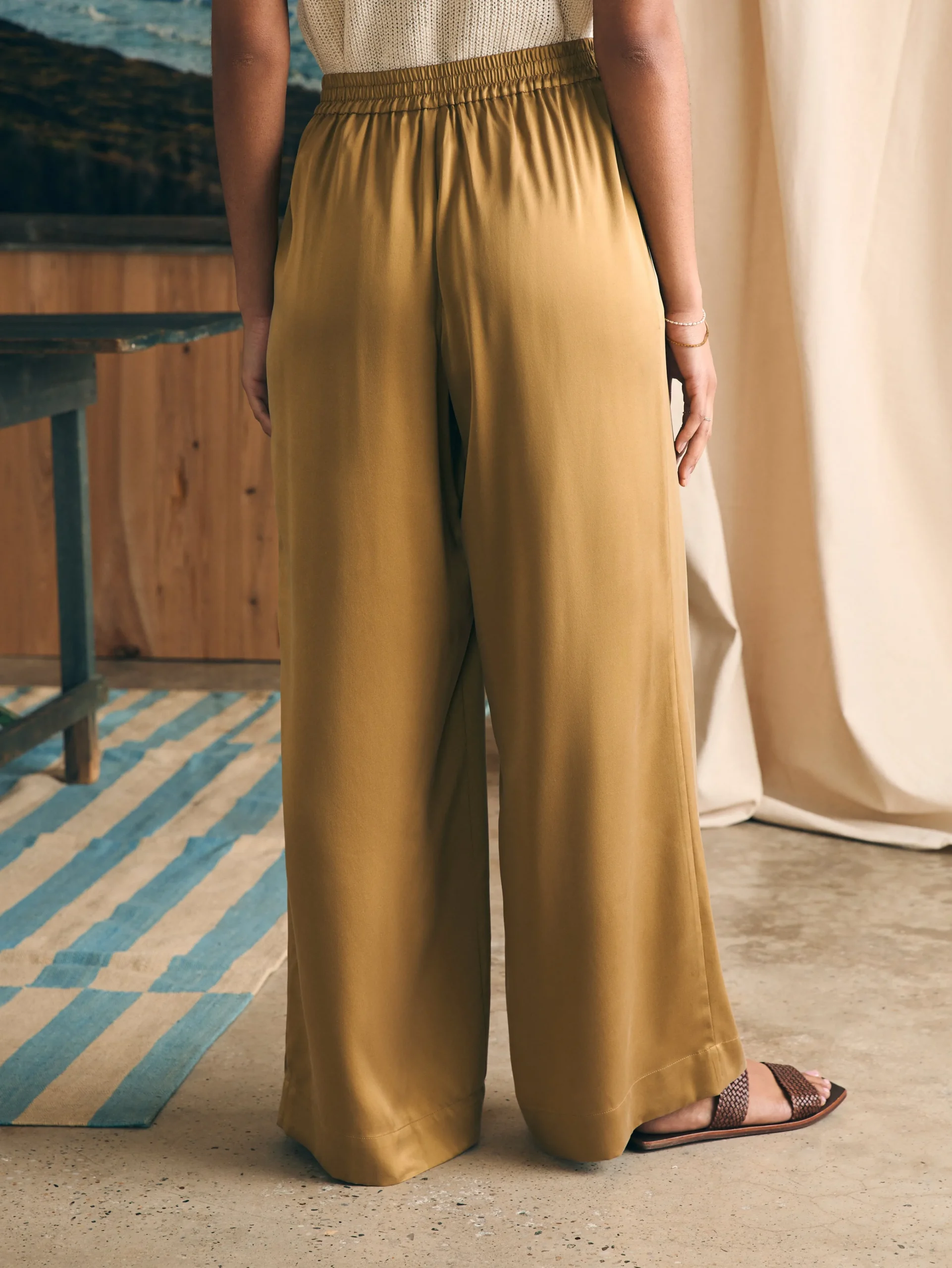 Sandwashed Silk Gemma Pant -*Faherty Brand New