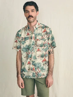 Shorelite Short-Sleeve Tech Shirt -*Faherty Brand New