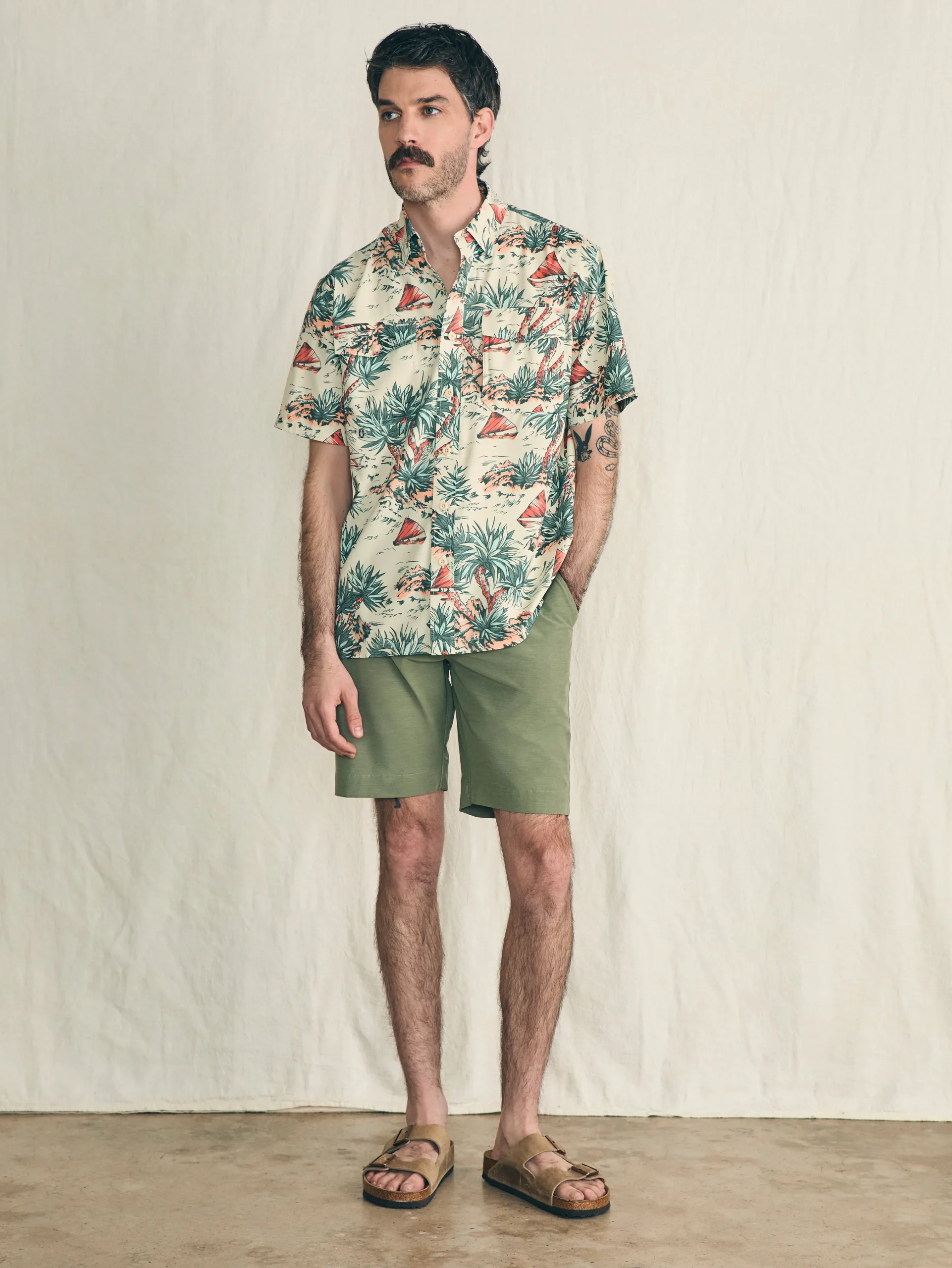 Shorelite Short-Sleeve Tech Shirt -*Faherty Brand New