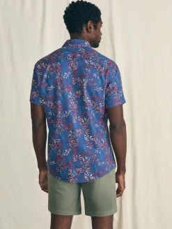 Short-Sleeve Breeze Shirt -*Faherty Brand New