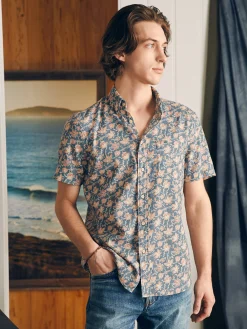 Short-Sleeve Breeze Shirt -*Faherty Brand Discount