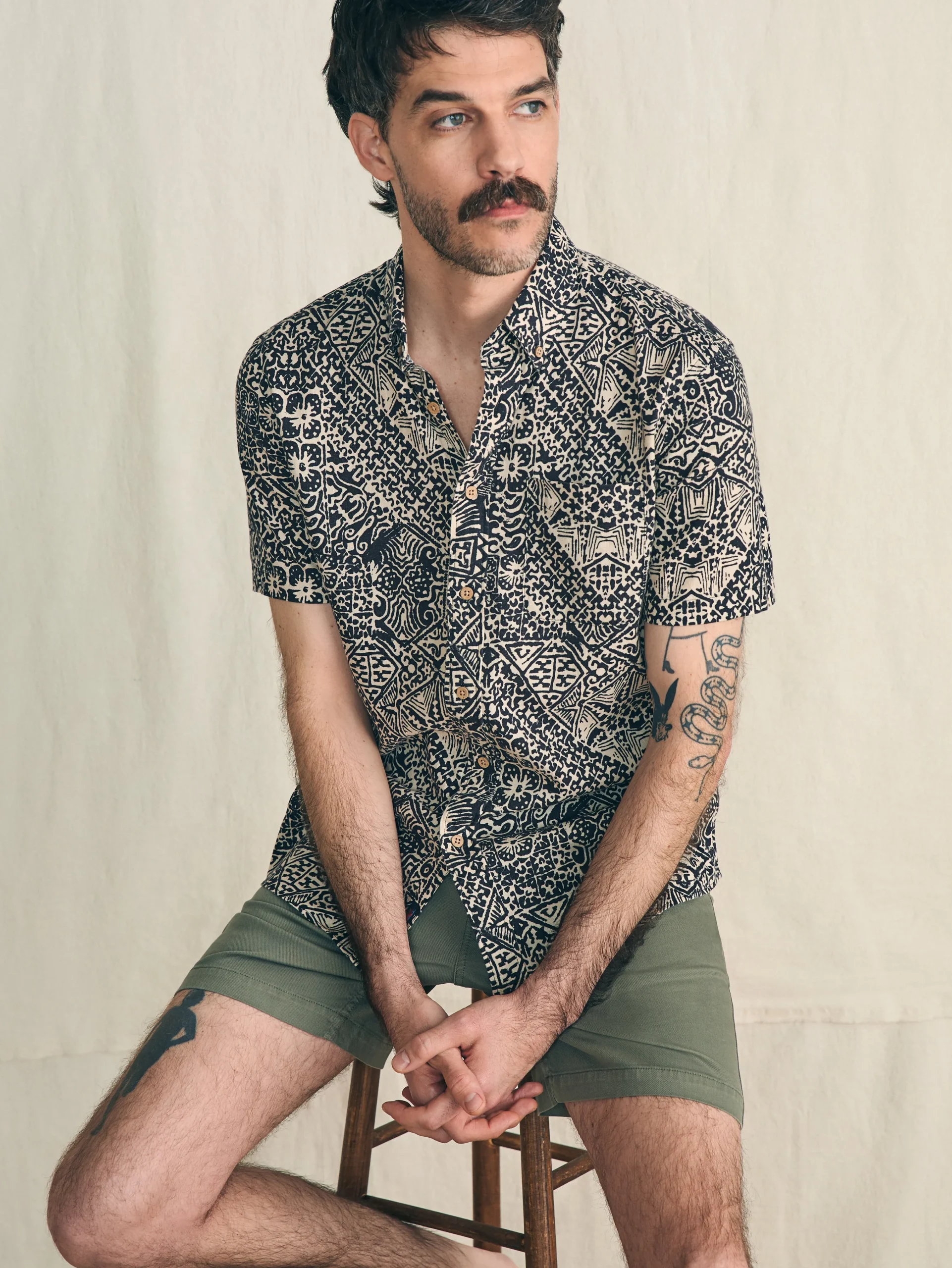 Short-Sleeve Breeze Shirt -*Faherty Brand Hot