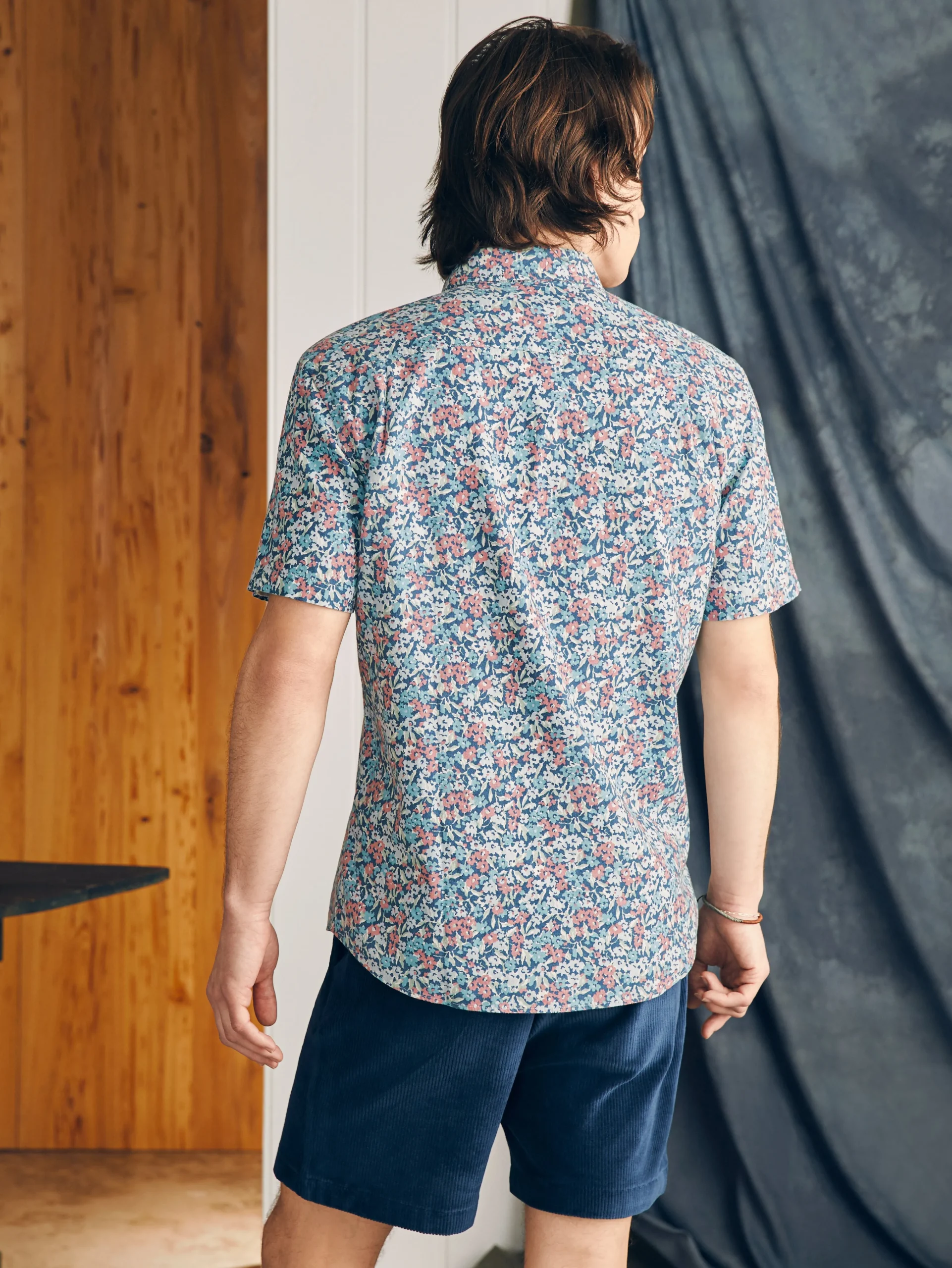 Short-Sleeve Breeze Shirt -*Faherty Brand New