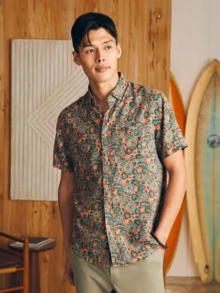 Short-Sleeve Breeze Shirt -*Faherty Brand Clearance