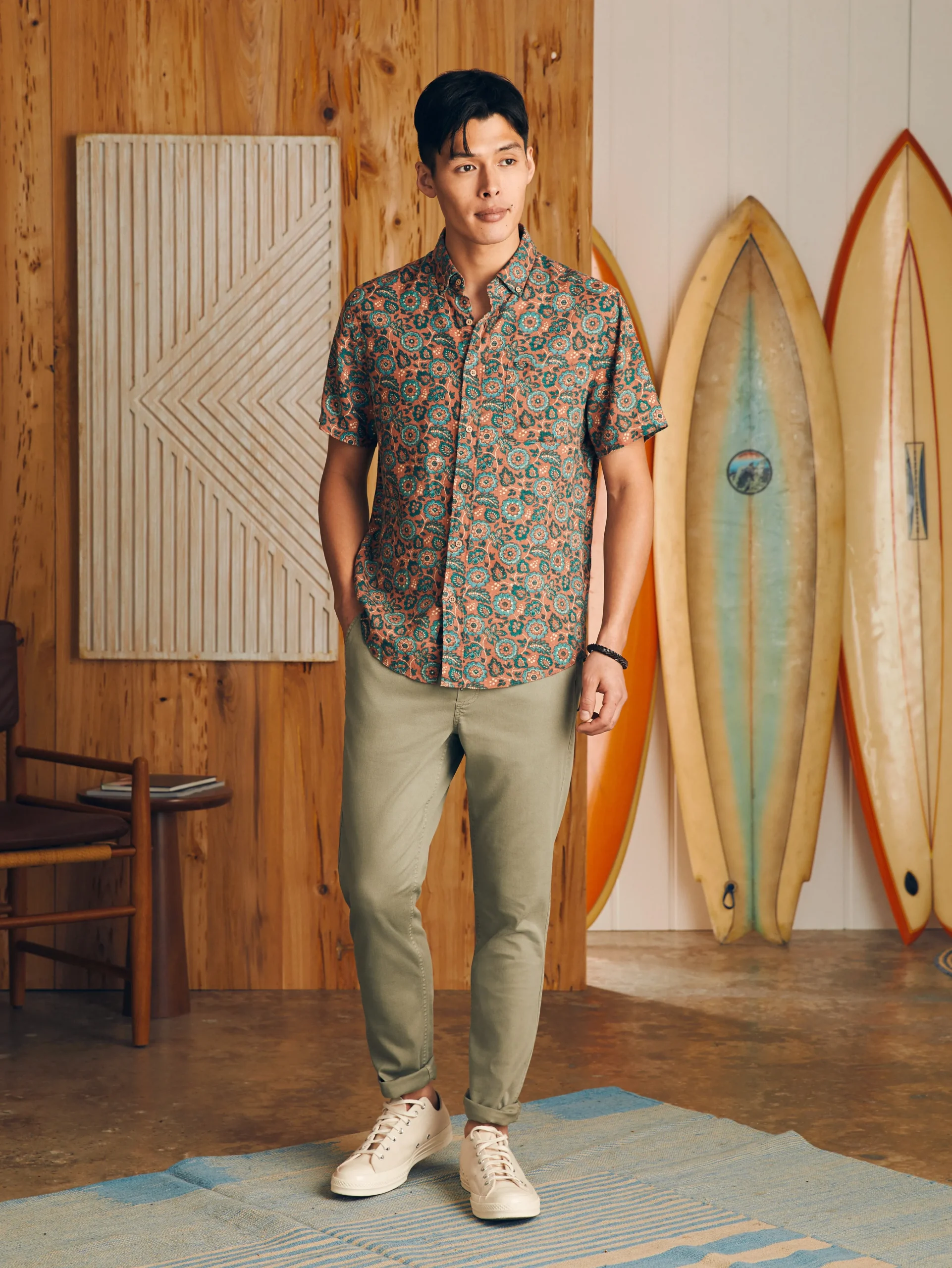 Short-Sleeve Breeze Shirt -*Faherty Brand Clearance