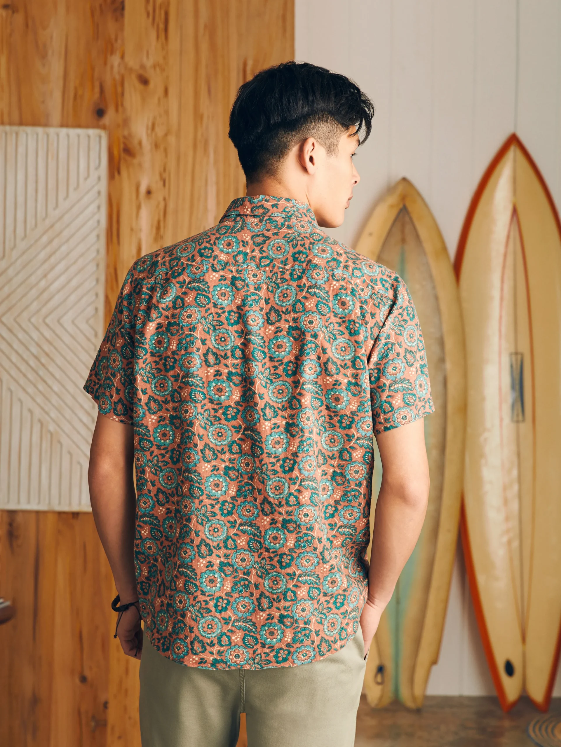 Short-Sleeve Breeze Shirt -*Faherty Brand Clearance