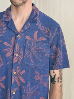 Short-Sleeve Cabana Towel Terry Shirt -*Faherty Brand