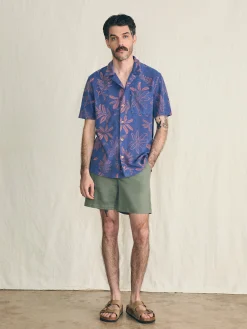 Short-Sleeve Cabana Towel Terry Shirt -*Faherty Brand