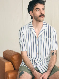 Short-Sleeve Cabana Towel Terry Shirt -*Faherty Brand Clearance