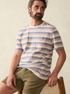 Short-Sleeve Hemp Blend Tee -*Faherty Brand Best