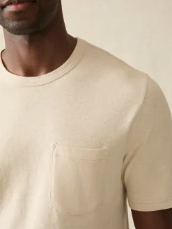 Short-Sleeve Hemp Blend Tee -*Faherty Brand Outlet
