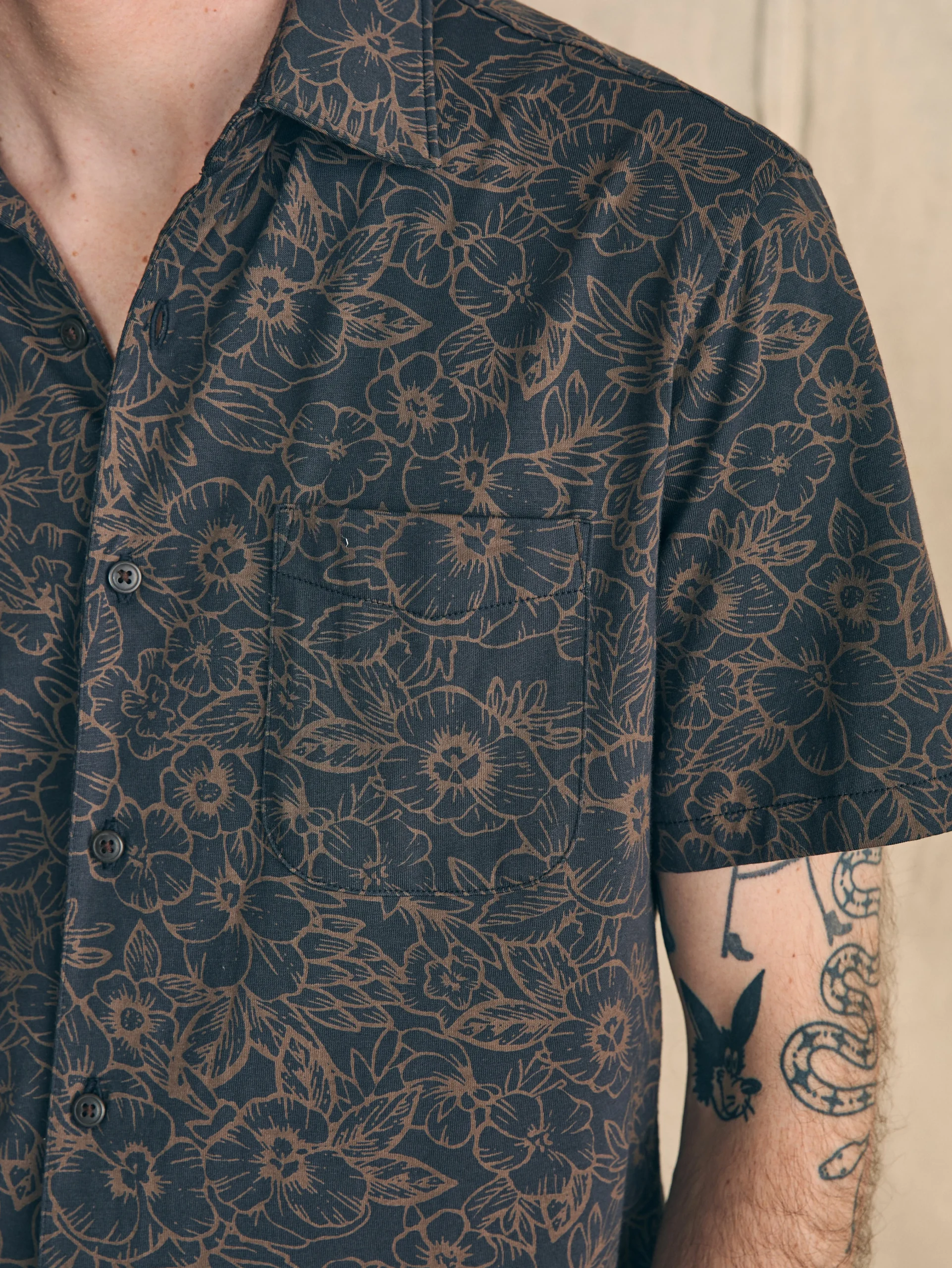 Short-Sleeve Hermosa Knit Shirt -*Faherty Brand Sale