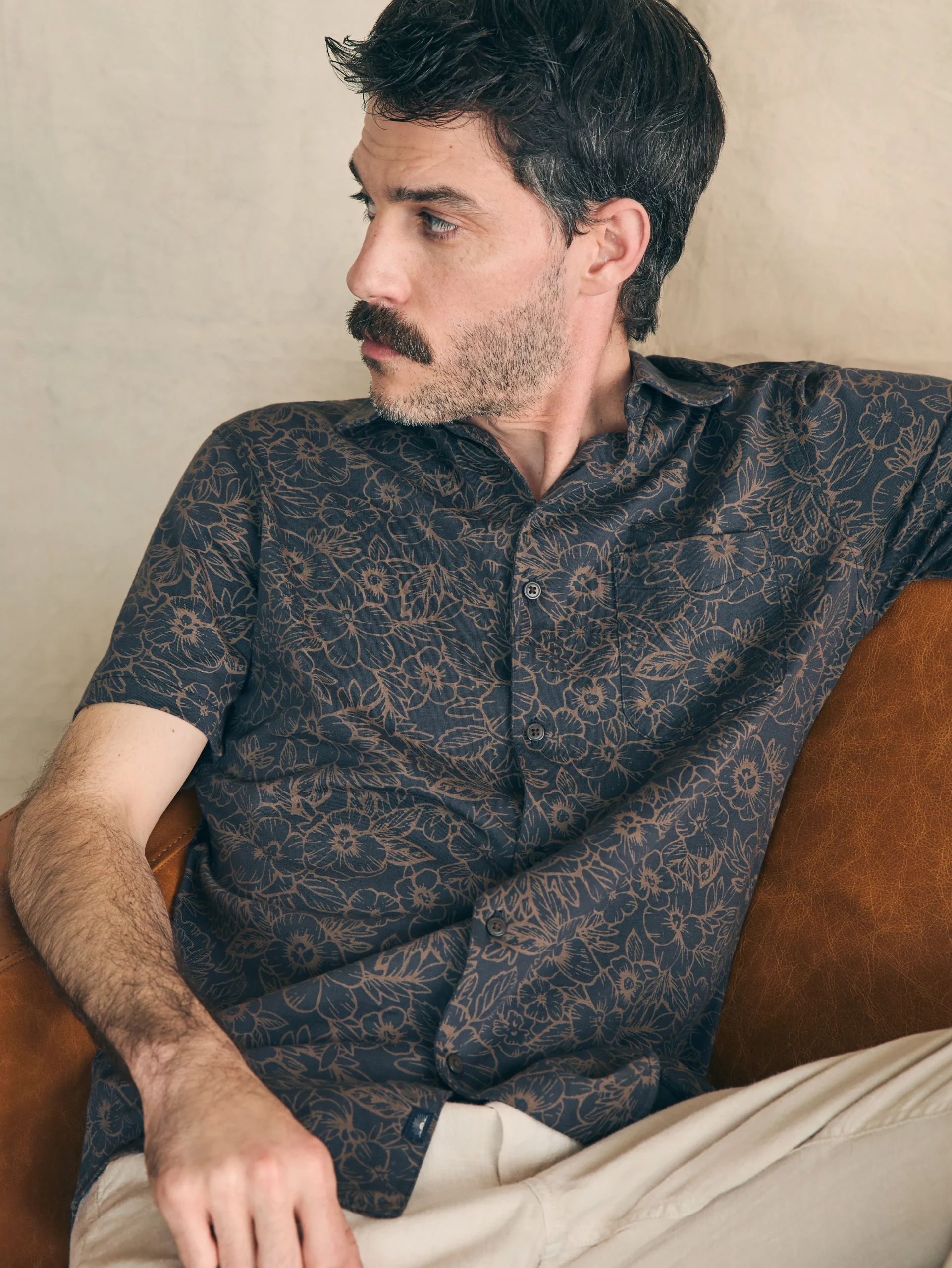Short-Sleeve Hermosa Knit Shirt -*Faherty Brand Sale