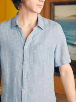 Short-Sleeve Palma Linen Shirt -*Faherty Brand Online