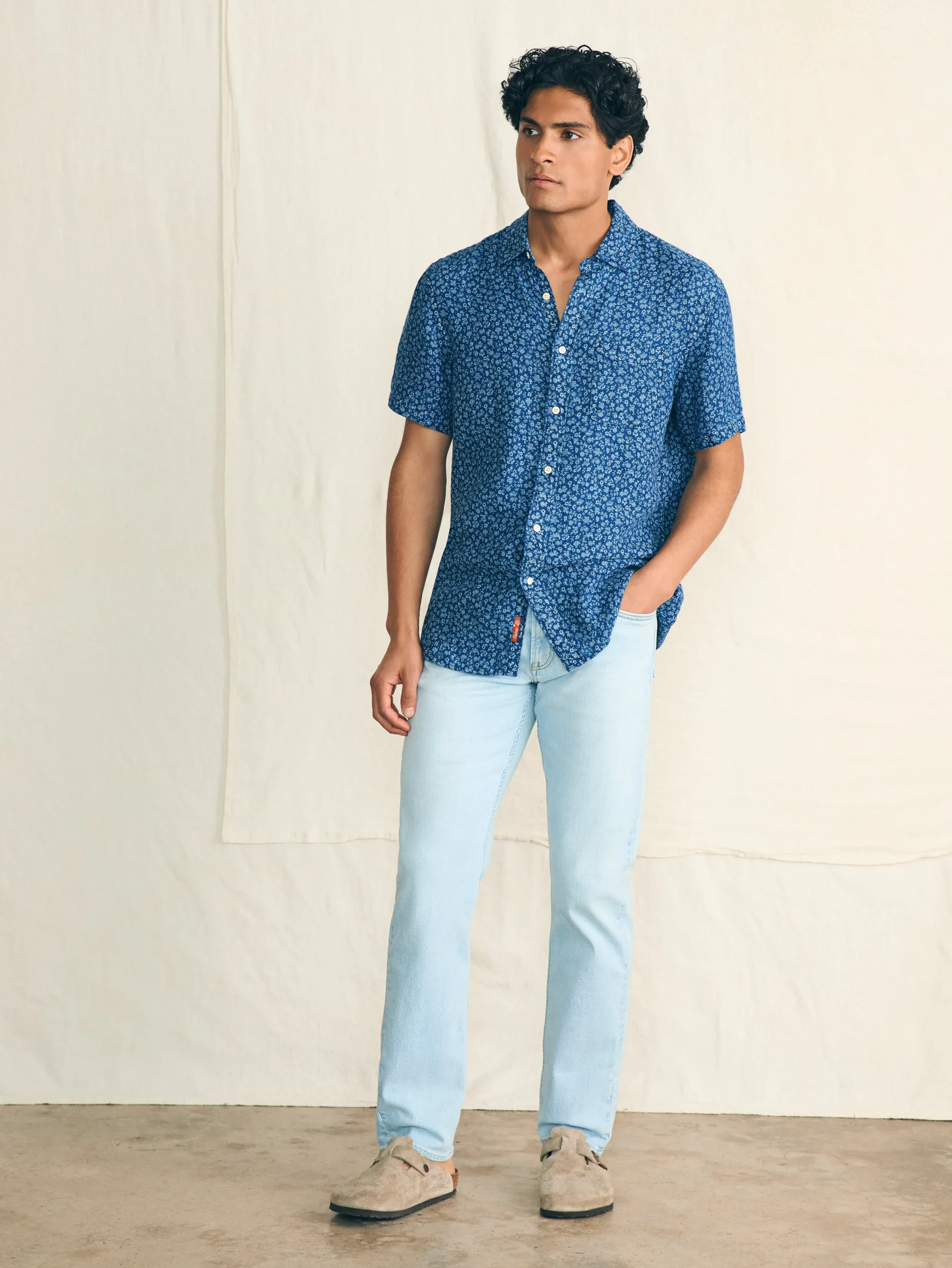 Short-Sleeve Palma Linen Shirt -*Faherty Brand Hot