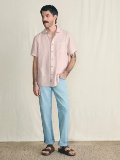 Short-Sleeve Palma Linen Shirt -*Faherty Brand Hot