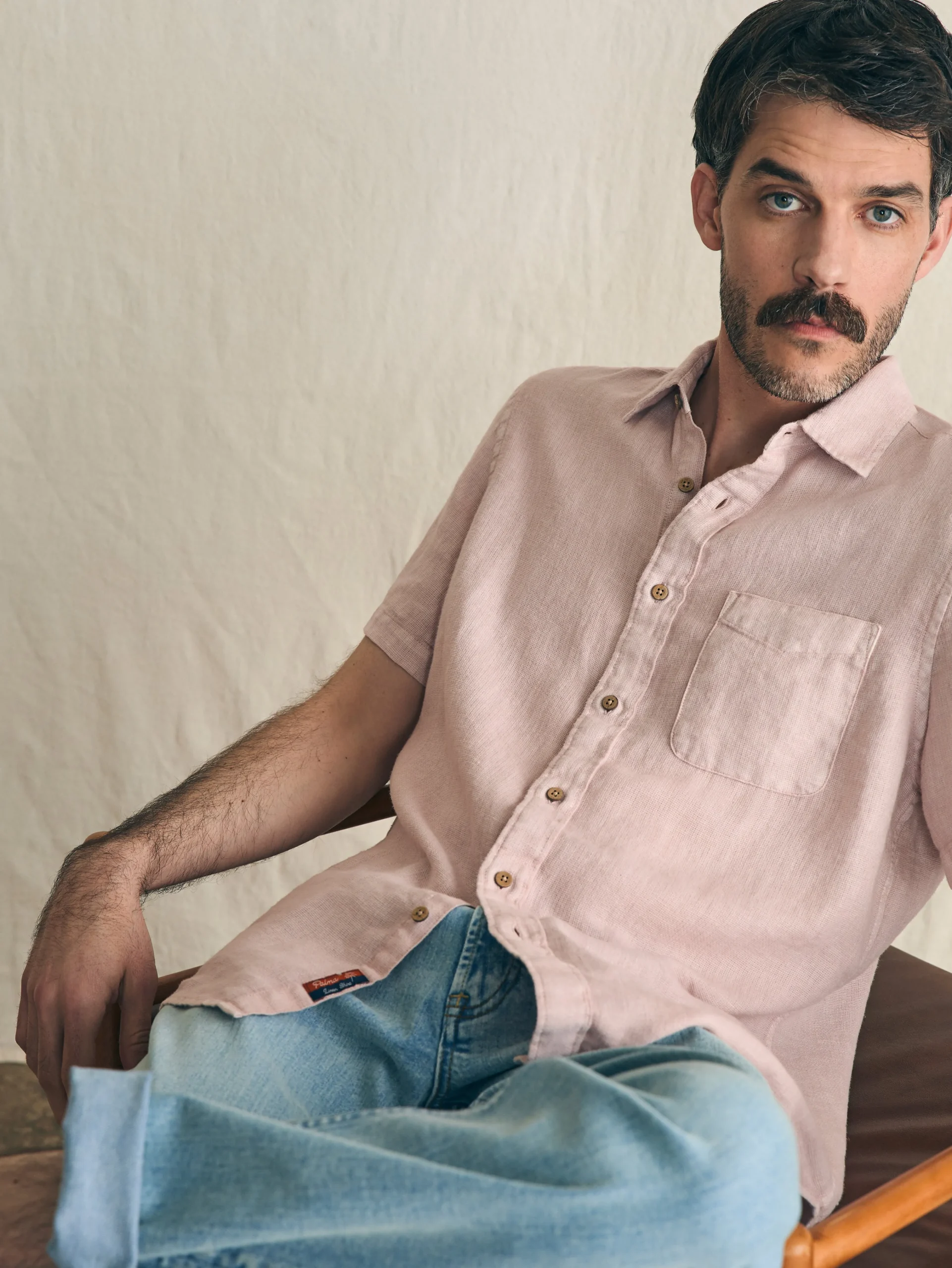 Short-Sleeve Palma Linen Shirt -*Faherty Brand Hot