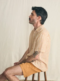 Short-Sleeve Palma Linen Shirt -*Faherty Brand Hot