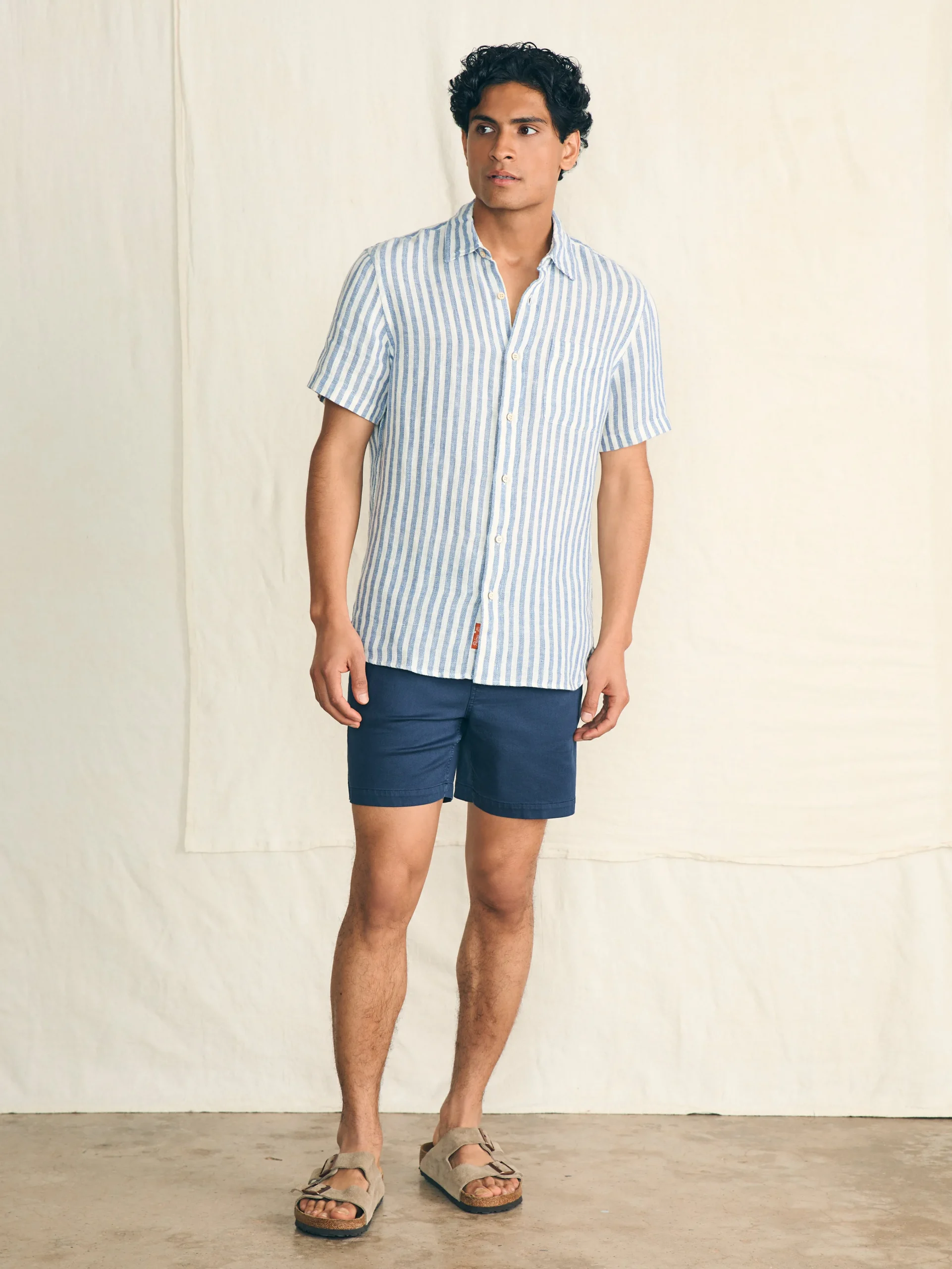 Short-Sleeve Palma Linen Shirt -*Faherty Brand Online