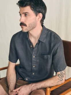 Short-Sleeve Palma Linen Shirt -*Faherty Brand Discount