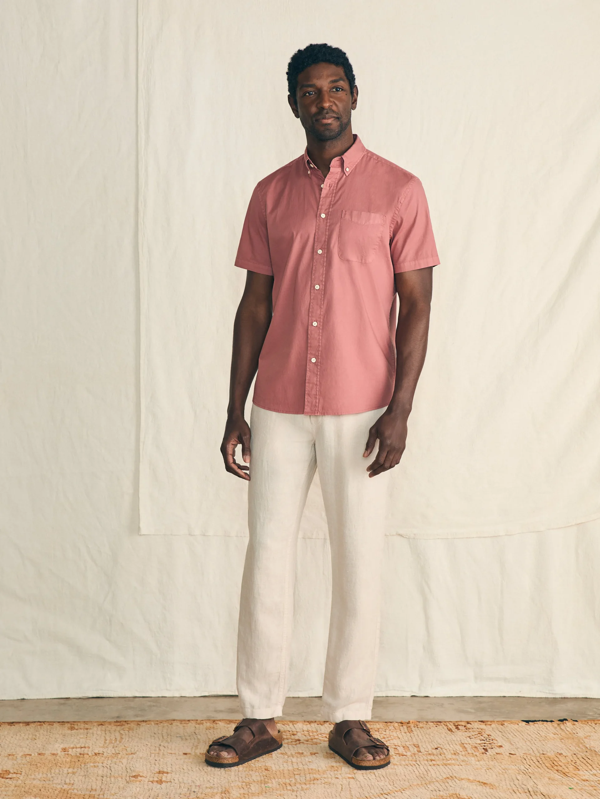 Short-Sleeve Stretch Playa Shirt -*Faherty Brand New