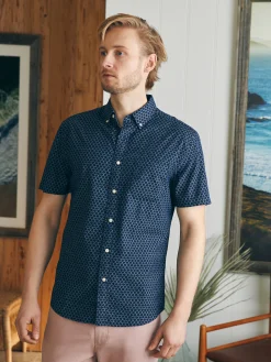 Short-Sleeve Stretch Playa Shirt -*Faherty Brand Sale