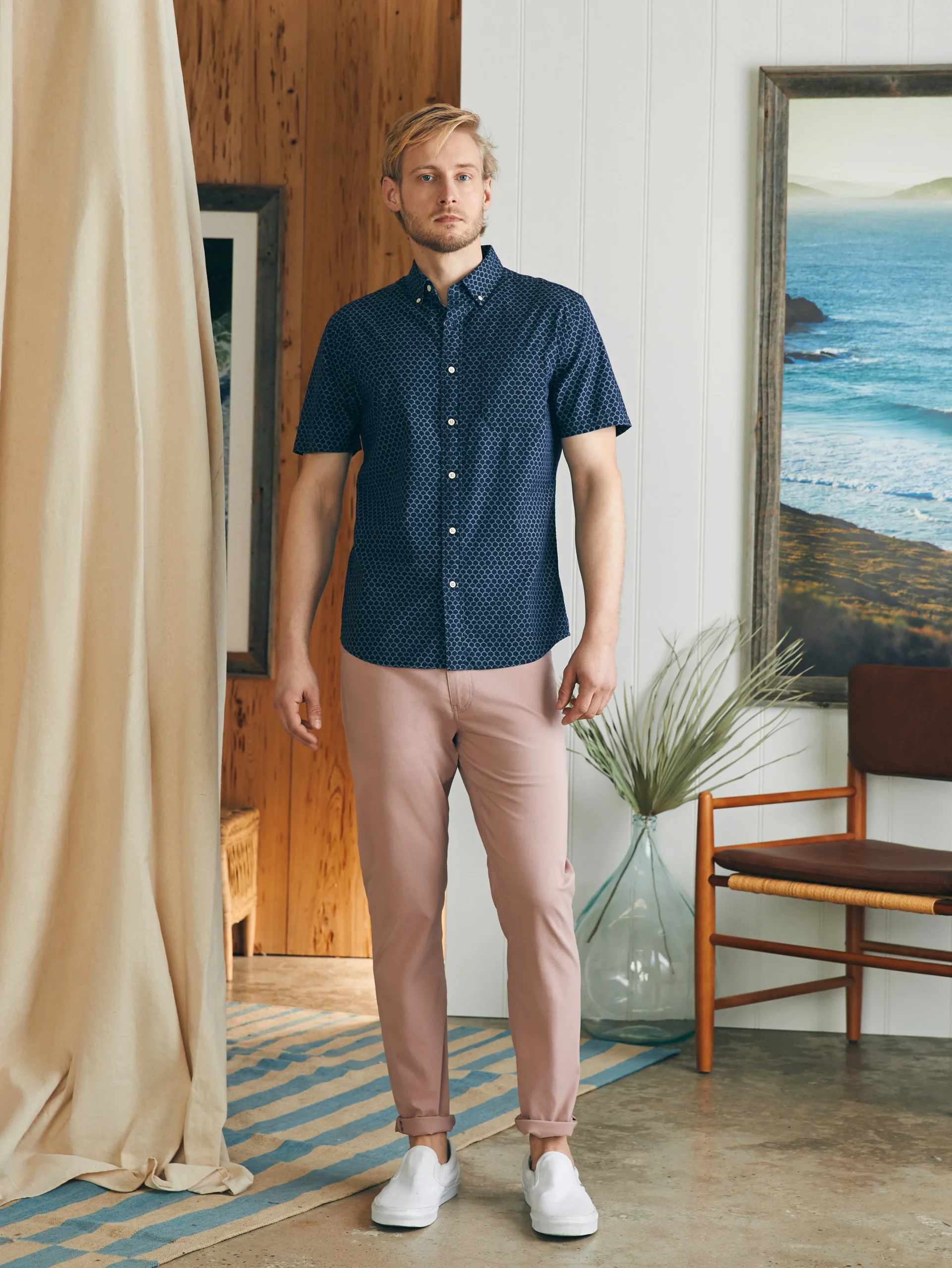 Short-Sleeve Stretch Playa Shirt -*Faherty Brand Sale