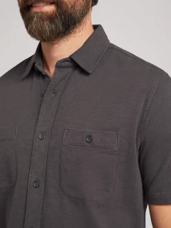 Short-Sleeve Sunwashed Knit Shirt -*Faherty Brand Hot