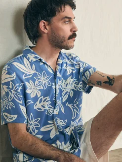Short-Sleeve Surfrider Rayon Camp Shirt -*Faherty Brand Online
