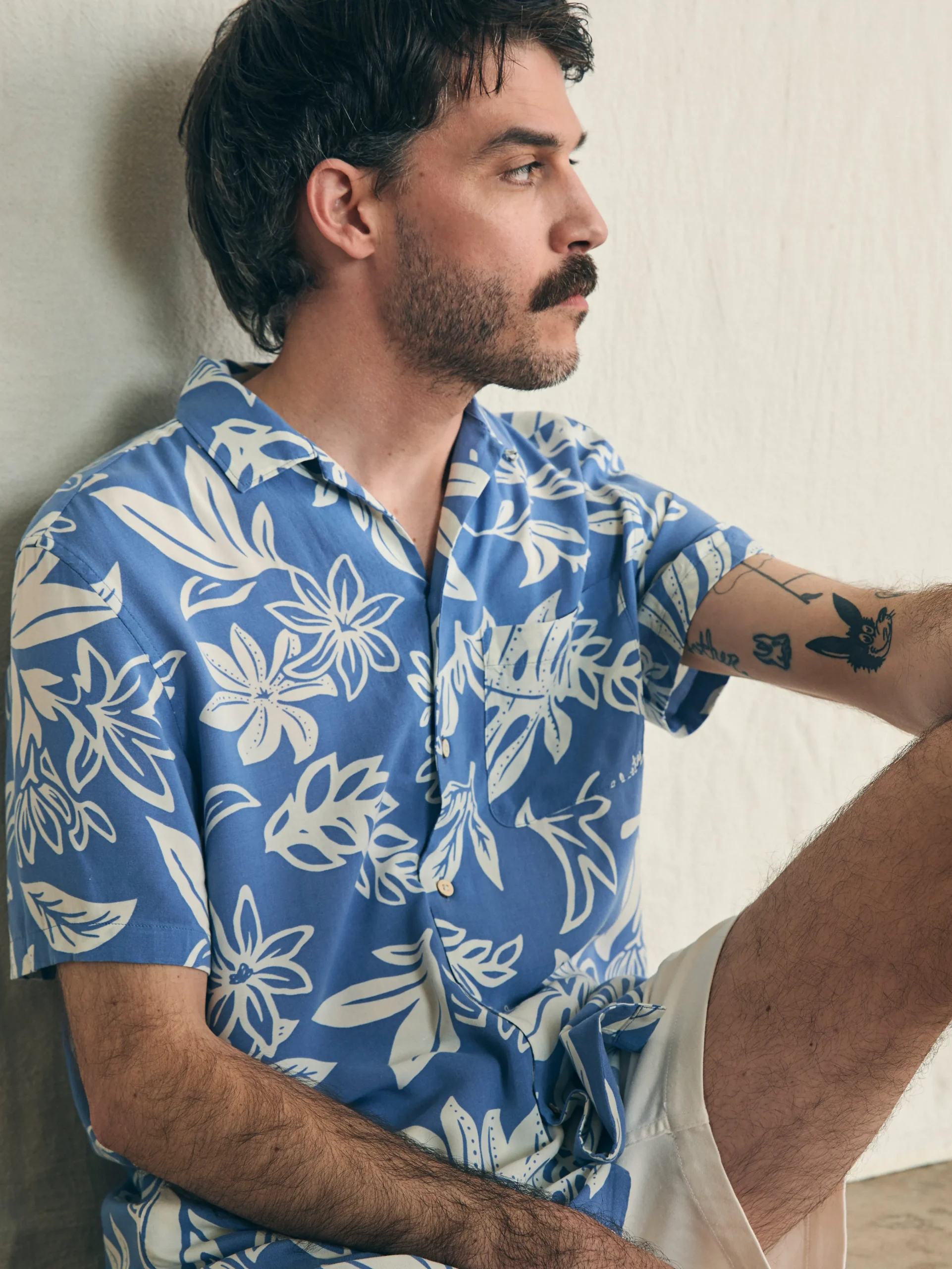 Short-Sleeve Surfrider Rayon Camp Shirt -*Faherty Brand Online
