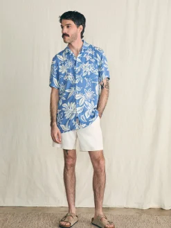 Short-Sleeve Surfrider Rayon Camp Shirt -*Faherty Brand Online