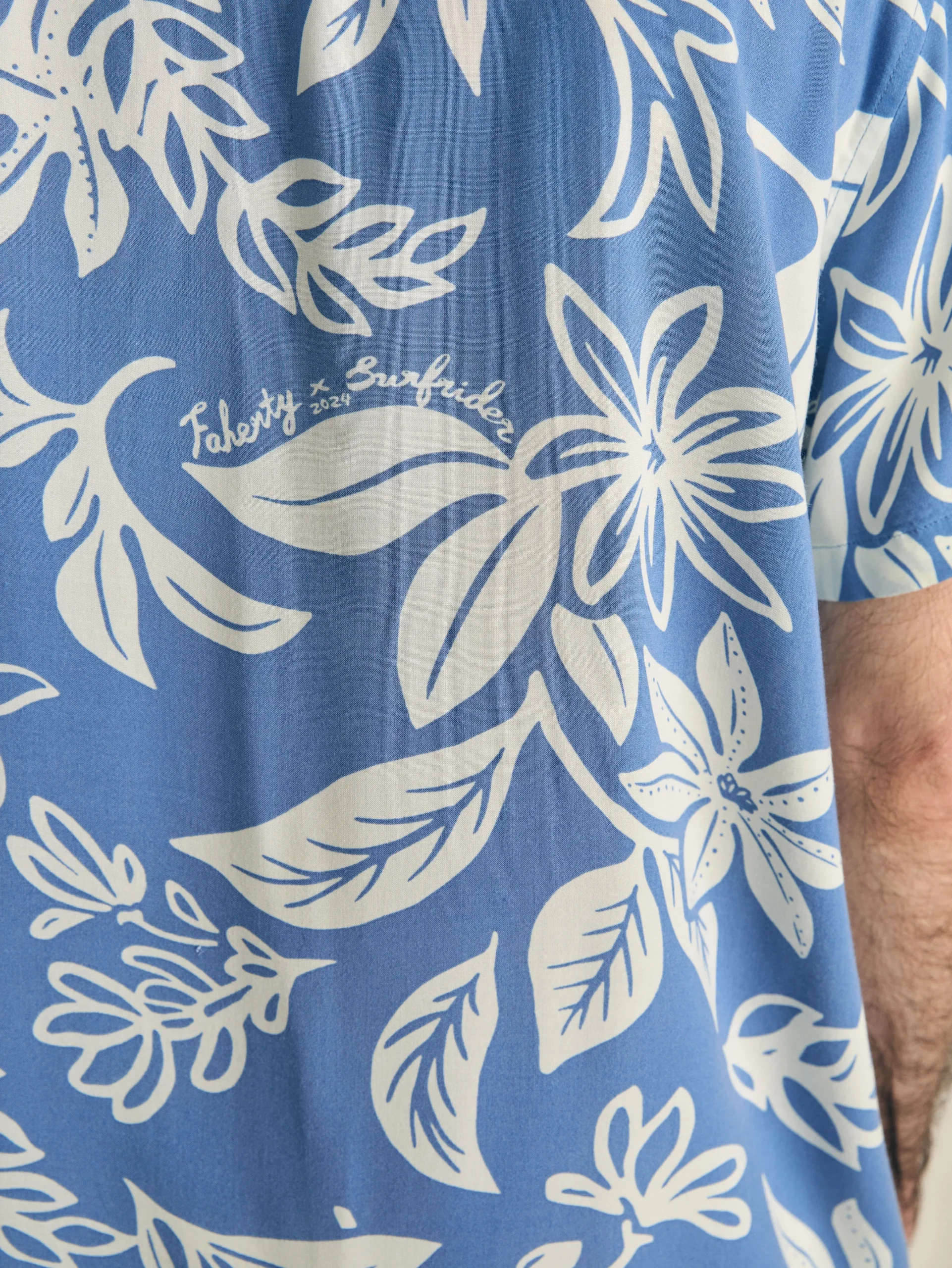 Short-Sleeve Surfrider Rayon Camp Shirt -*Faherty Brand Online